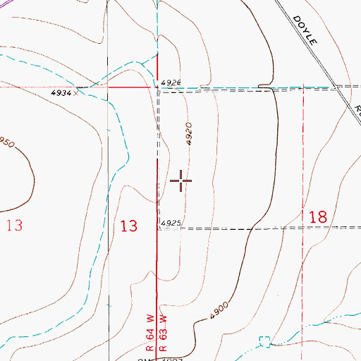 Topographic Map of Broadacre Landfill, CO