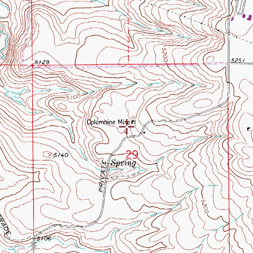 Topographic Map of Denver Regional Landfill, CO