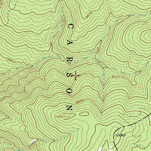 Topographic Map of Pueblo de Taos Indian Reservation, NM