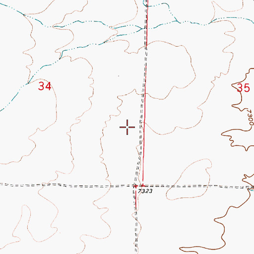 Topographic Map of Taos Resettlement Area, NM