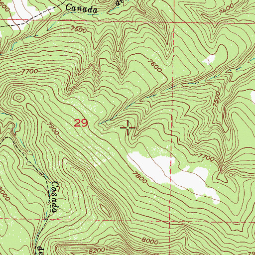 Topographic Map of Vallecitos Federal Sustained Yield Unit, NM