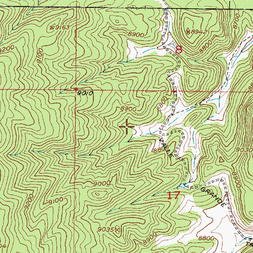 Topographic Map of Chupa Rosas Tank, NM