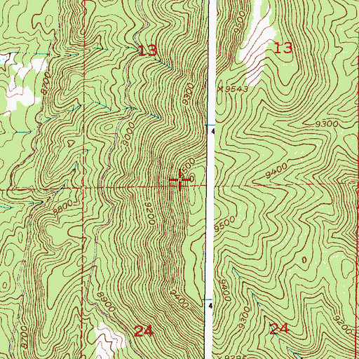 Topographic Map of Tusas Mountains, NM