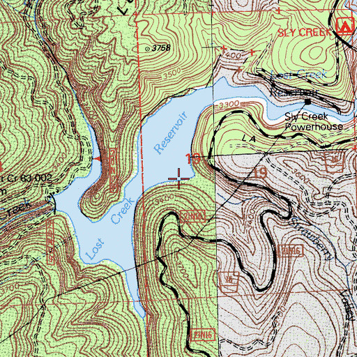 Topographic Map of Strawberry Valley Creek, CA