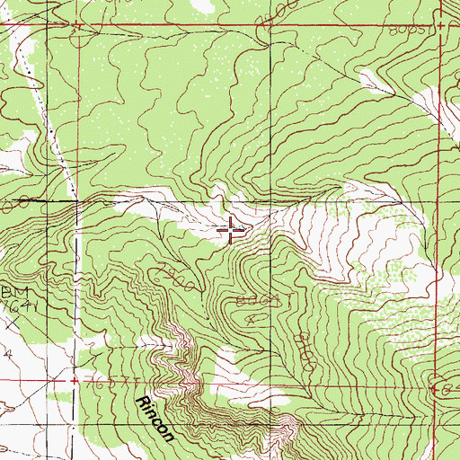 Topographic Map of Blanco Tank, NM