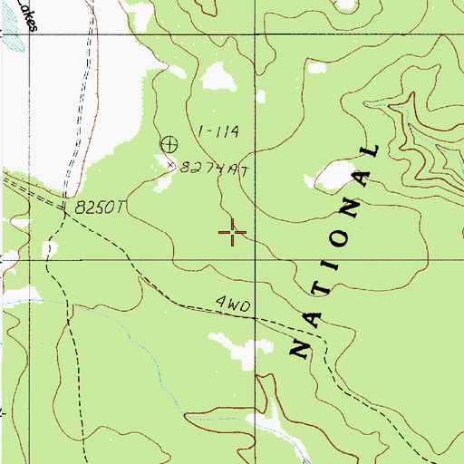 Topographic Map of Valle Vidal Unit, NM