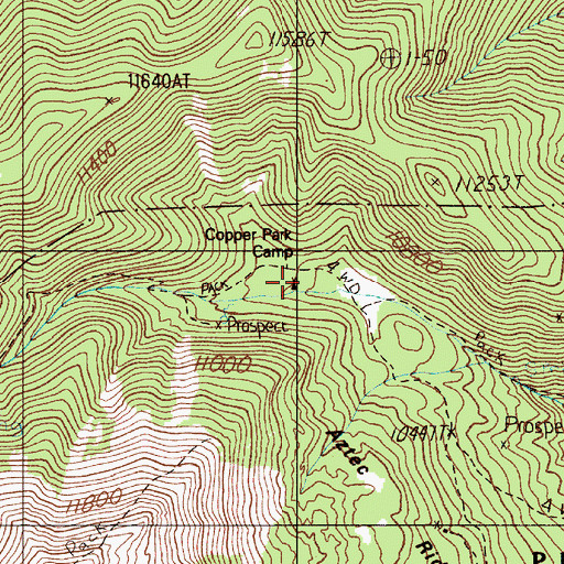 Topographic Map of Copper Park Camp, NM