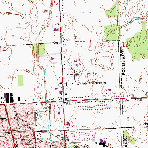 Topographic Map of Star Mobile Court, OH