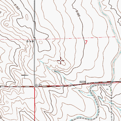 Topographic Map of North Weld Sanitary Landfill, CO