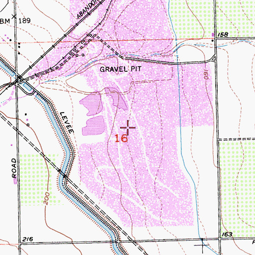 Topographic Map of Kerlinger Pit, CA