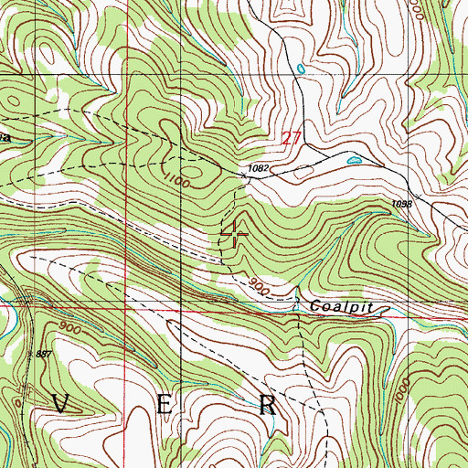 Topographic Map of Branson Creek Golf Club, MO