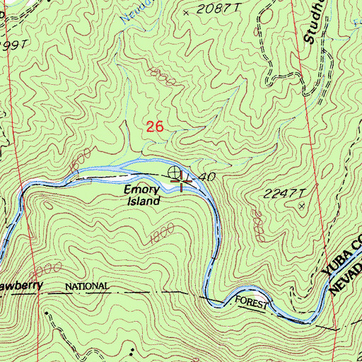 Topographic Map of Studhorse Canyon, CA