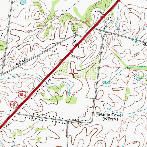 Topographic Map of Jones Orchard, TN