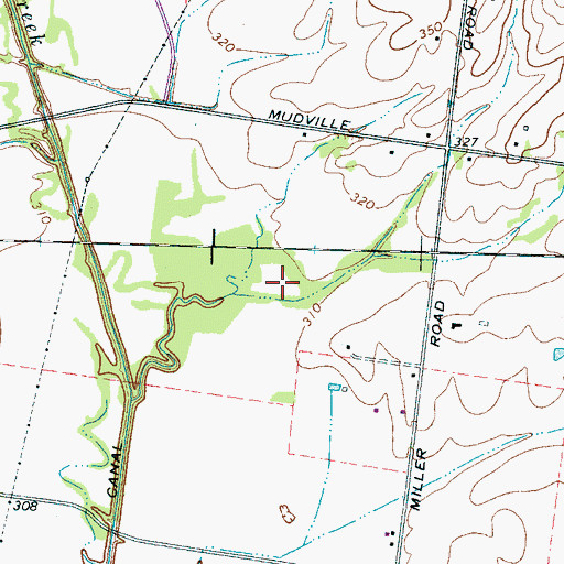 Topographic Map of T L Farms, TN