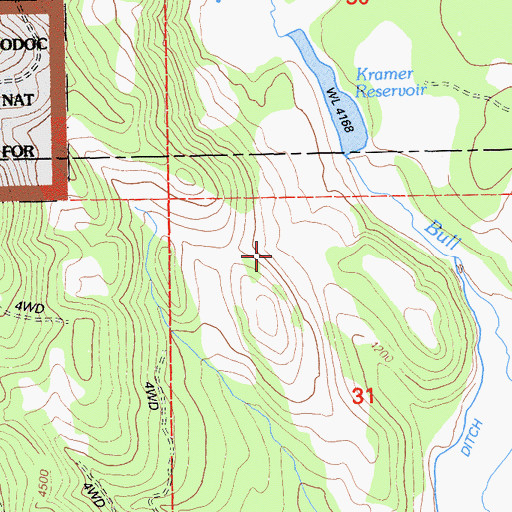 Topographic Map of Kramer Quarry, CA
