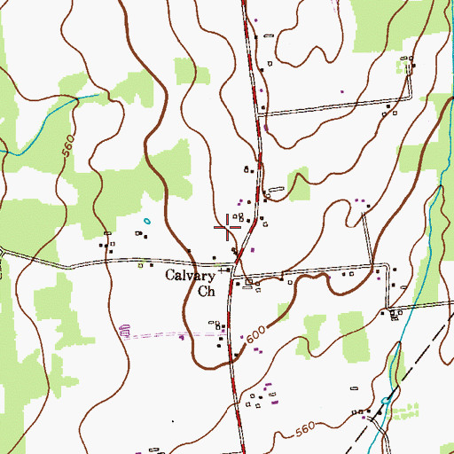 Topographic Map of Augie's Tree Farm, NJ