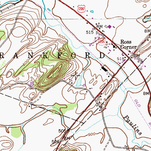Topographic Map of Augusta Gardens Greenhouse, NJ