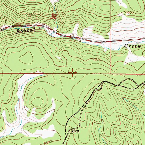 Topographic Map of Enchanted Forest Cross Country Ski Area, NM