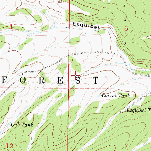 Topographic Map of Maestas Tank, NM