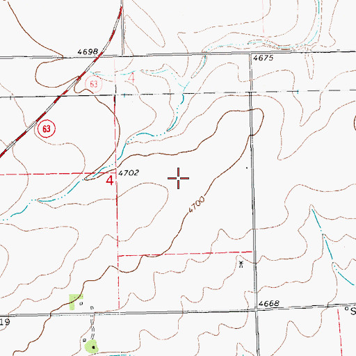 Topographic Map of Washington County Landfill, CO