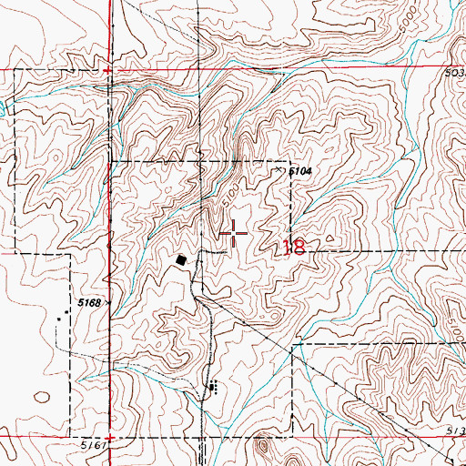 Topographic Map of Southside Landfill, CO