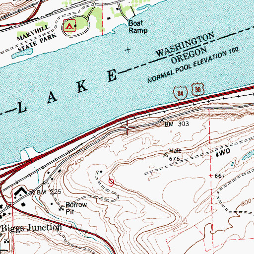 Topographic Map of Matties Hump, OR