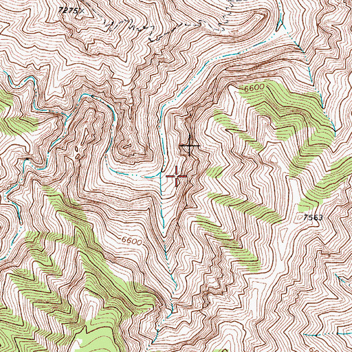 Topographic Map of Pratt Arch, TX