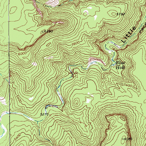 Topographic Map of Eye of the Needle, TX