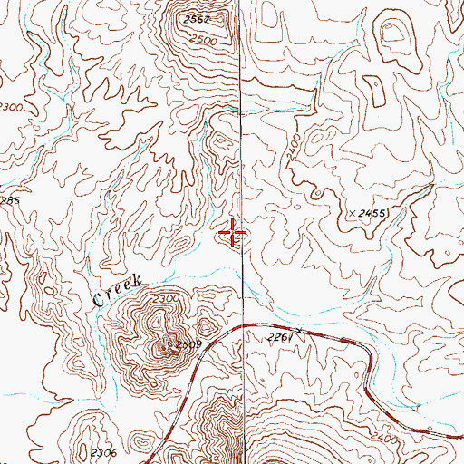 Topographic Map of Cerro Castellan Window, TX