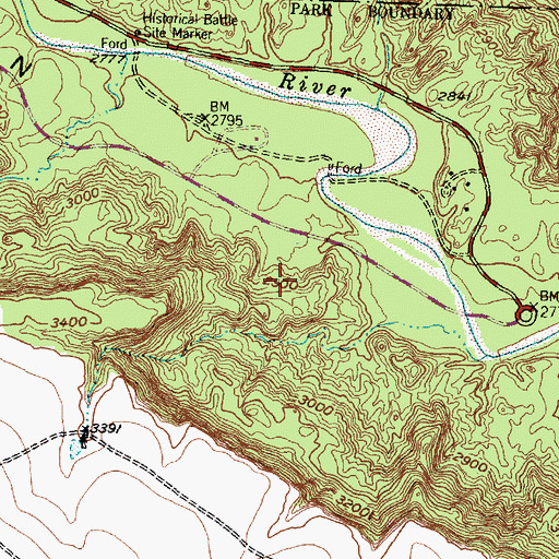 Topographic Map of Judys Arch, TX