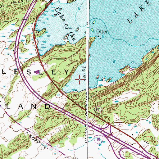 Topographic Map of Moore Dock Post Light, NY