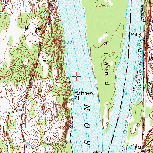 Topographic Map of Mull Dike Post Light, NY