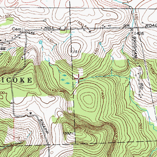 Topographic Map of Broome County Landfill, NY