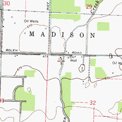 Topographic Map of Rupke Farms, OH