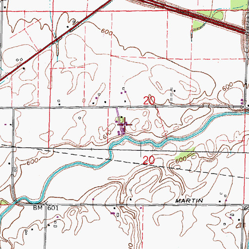 Topographic Map of Polter's Berry Farm, OH