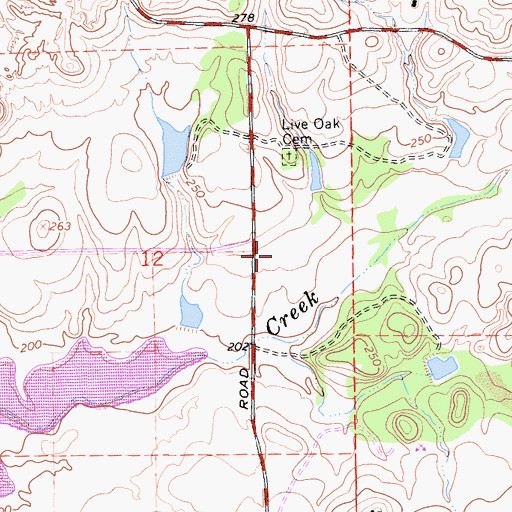 Topographic Map of Lower Bradford Pit, CA