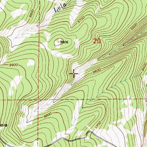 Topographic Map of Lola Tank Number Two, NM