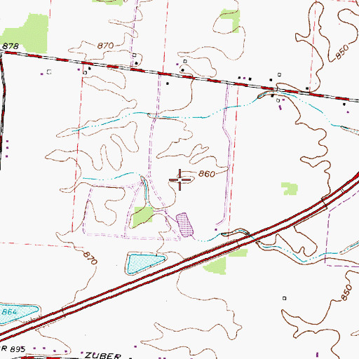 Topographic Map of Franklin County Sanitary Landfill, OH