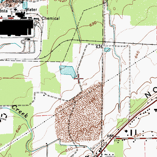 Topographic Map of Lake County Solid Waste Facility, OH