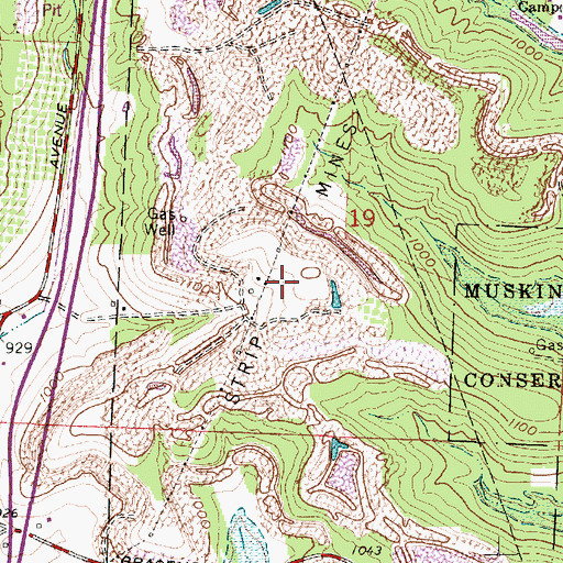 Topographic Map of Countywide Recycling and Disposal Facility, OH