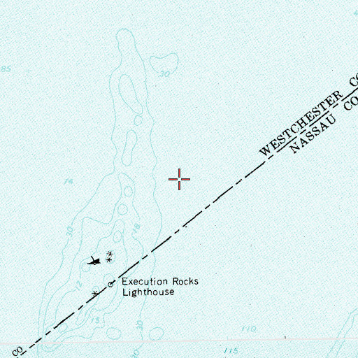 Topographic Map of Sands Point Lighthouse, NY