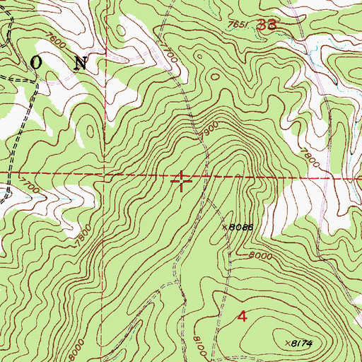 Topographic Map of Canjilon Ranger District, NM