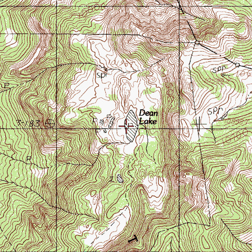 Topographic Map of Dean Lake, NM