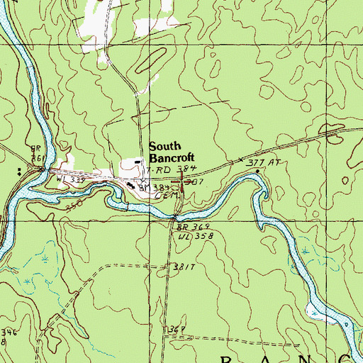Topographic Map of Toole Bean Spinney Cemetery, ME