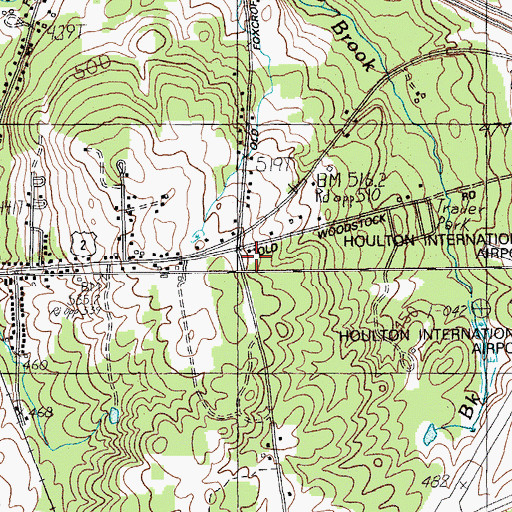 Topographic Map of Soldiers Cemetery, ME