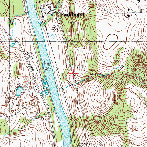 Topographic Map of Bean Cemetery, ME