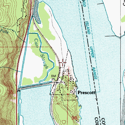 Topographic Map of Dobelbower Landing Post Light, OR