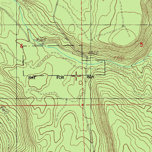 Topographic Map of Kawumkan District, OR