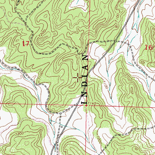 Topographic Map of Jicarilla Apache Indian Reservation, NM