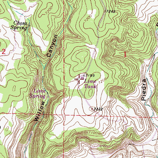 Topographic Map of Lime Tank, NM